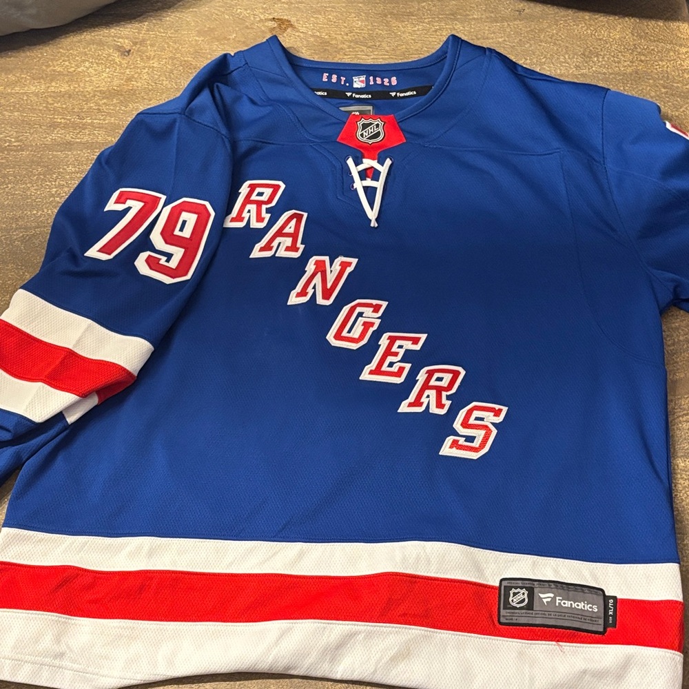 Fanatics Royal Blue Rangers Kids Jersey